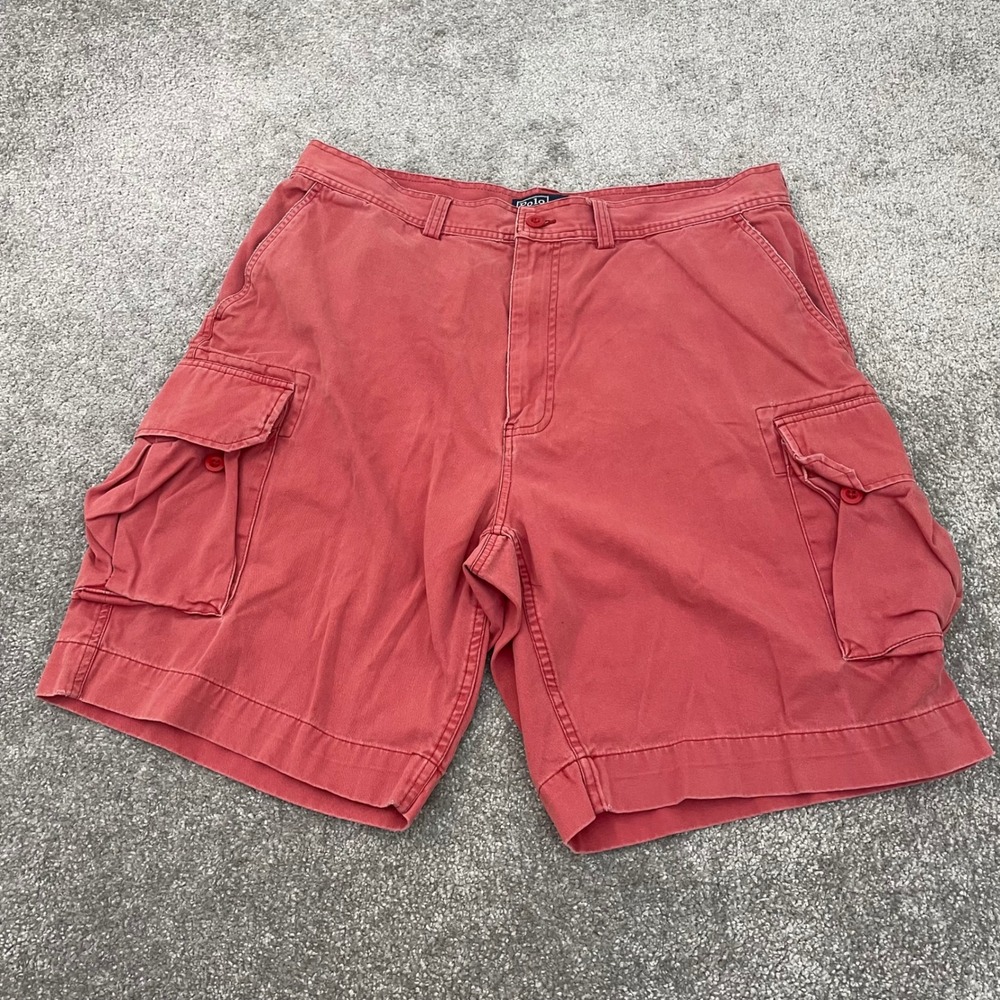 Polo Ralph Lauren Shorts Mens 38 Classic Chino Red Cargo Cotton Coastal Salmon